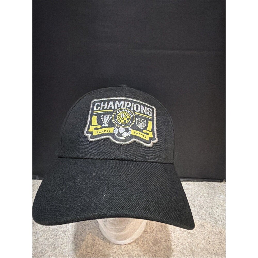 Columbus Crew hat cap snap back black yellow New Era soccer MLS Cup mens